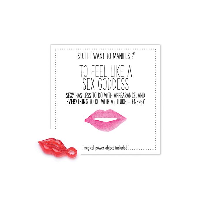 Warm Human To Feel Like A Sex Goddess Mini Card & Charm